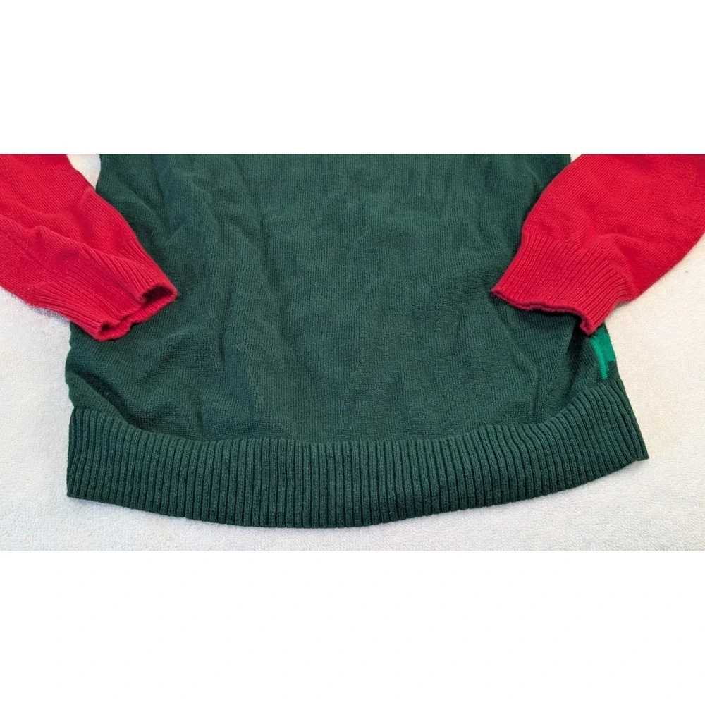 Naughty Nice Christmas Sweater Reversible Sequin Kids Size M (7-8) by Well Worn